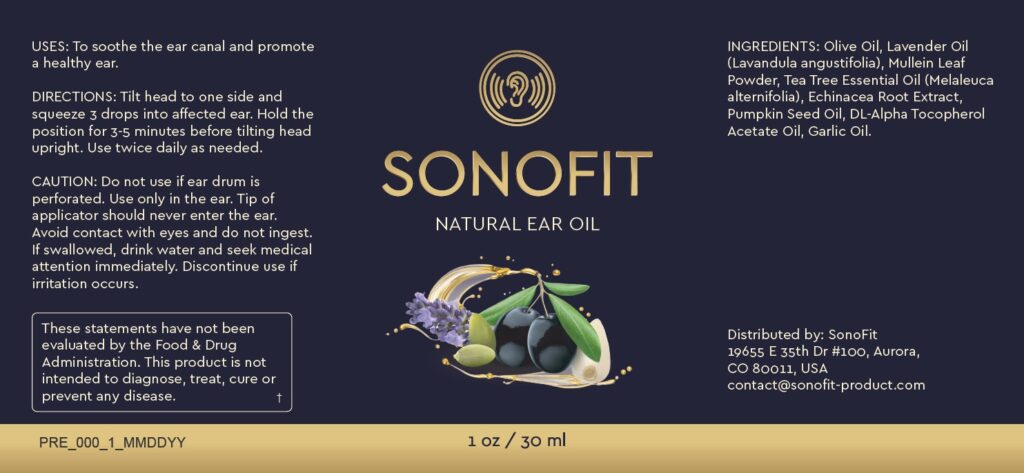 Sonofit Supplement ingredient