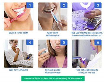 how to use Cleaner Smile Teeth Whitening Kit